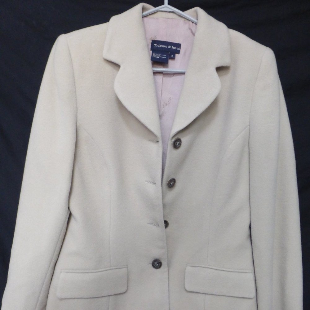 TRISTAN & ISEUT, size 4, women's blazer, 100% wool - Picture 2 of 8